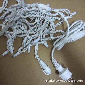 Bi-color LED Twinkle String Light, One LED with 2 Chips in Different Colors Change Automatically